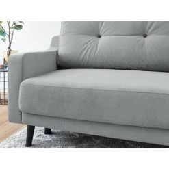 BOBOCHIC TORP - Canapé Droit Convertible - 3 Places - Avec Coffre Couleur - Gris Clair - Gris Clair -BOBOCHIC Soldes 2022 17988651 5