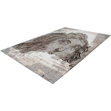 Tapis BOBOCHIC - Tapis Poils Courts VINTO Motif Vintage - Taupe 3 Tapis BOBOCHIC - Tapis Poils Courts VINTO Motif Vintage - Taupe