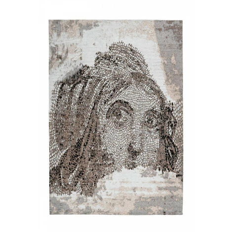 Tapis BOBOCHIC - Tapis Poils Courts VINTO Motif Vintage - Taupe 5 Tapis BOBOCHIC - Tapis Poils Courts VINTO Motif Vintage - Taupe – Image 3