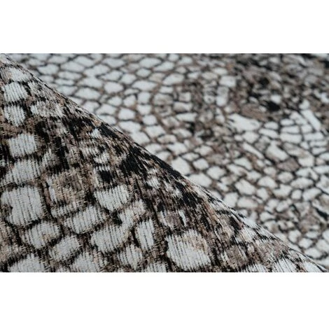 Tapis BOBOCHIC - Tapis Poils Courts VINTO Motif Vintage - Taupe 6 Tapis BOBOCHIC - Tapis Poils Courts VINTO Motif Vintage - Taupe – Image 4
