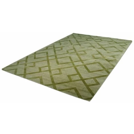 Tapis BOBOCHIC - Tapis Poils Courts VENITTO Motif Contemporain - Vert 3 Tapis BOBOCHIC - Tapis Poils Courts VENITTO Motif Contemporain - Vert