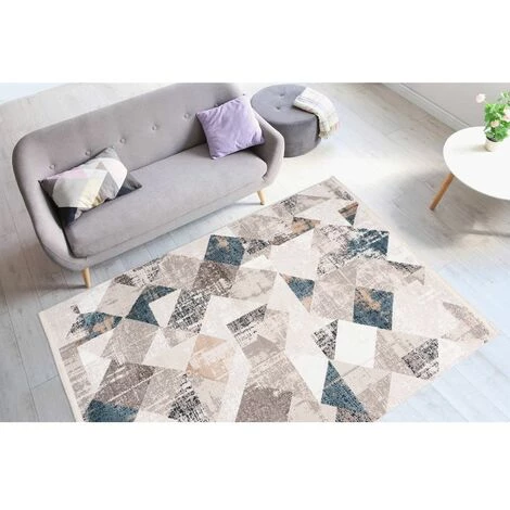 Tapis BOBOCHIC - Tapis LORI Motif Vintage - Gris 4 Tapis BOBOCHIC - Tapis LORI Motif Vintage - Gris – Image 2