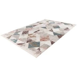 Tapis BOBOCHIC - Tapis LORI Motif Vintage - Gris