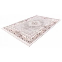 Tapis BOBOCHIC - Tapis Poils Courts ZAIR Motif Berbère - Gris