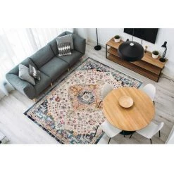Tapis BOBOCHIC - Tapis Poils Courts VIKI Motif Berbère - Blanc -BOBOCHIC Soldes 2022 23404747 2