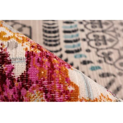 Tapis BOBOCHIC - Tapis Poils Courts VIKI Motif Berbère Multicolore - Multicolore 6 Tapis BOBOCHIC - Tapis Poils Courts VIKI Motif Berbère Multicolore - Multicolore – Image 4