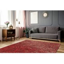 Tapis BOBOCHIC - Tapis Poils Courts TORI Motif Contemporain - Rouge -BOBOCHIC Soldes 2022 23404786 2