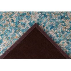 Tapis BOBOCHIC - Tapis Poils Courts TORI Motif Contemporain - Bleu -BOBOCHIC Soldes 2022 23404790 5