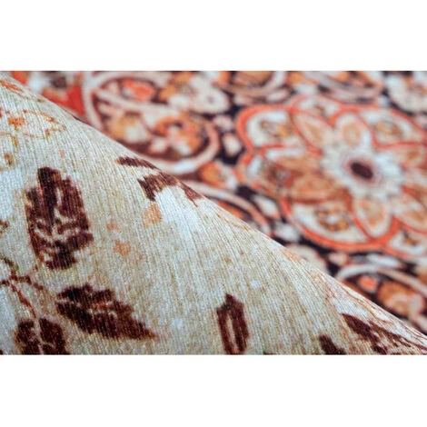 Tapis BOBOCHIC - Tapis Fabrication Artisanale IDELIA Motif Oriental - Orange 6 Tapis BOBOCHIC - Tapis Fabrication Artisanale IDELIA Motif Oriental - Orange – Image 4