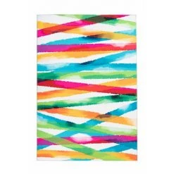 Tapis BOBOCHIC - Tapis Poils Courts STRAPY Motif Contemporain Multicolore - Multicolore -BOBOCHIC Soldes 2022 23404812 3