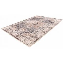 Tapis BOBOCHIC - Tapis Coton APACHE Motif Indien Multicolore - Gris