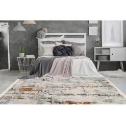 Tapis BOBOCHIC - Tapis Poils Courts TENZO Motif Vintage - Gris -BOBOCHIC Soldes 2022 23404956 2