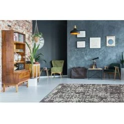 Tapis BOBOCHIC - Tapis Fabrication Artisanale KADIX Motif Vintage - Gris -BOBOCHIC Soldes 2022 23404986 2