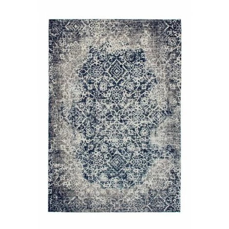 Tapis BOBOCHIC - Tapis Fabrication Artisanale KADIX Motif Vintage - Gris 5 Tapis BOBOCHIC - Tapis Fabrication Artisanale KADIX Motif Vintage - Gris – Image 3