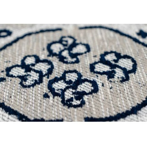 Tapis BOBOCHIC - Tapis Fabrication Artisanale KADIX Motif Vintage - Gris 5 Tapis BOBOCHIC - Tapis Fabrication Artisanale KADIX Motif Vintage - Gris – Image 3