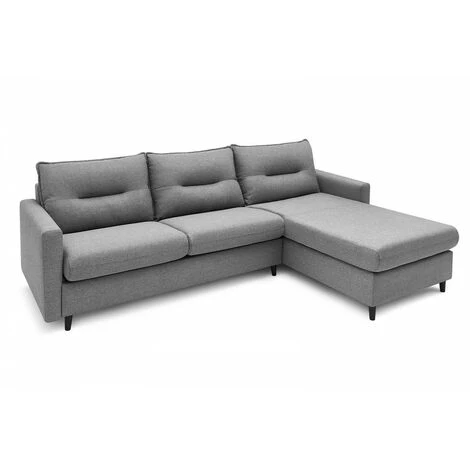 Canapés D'angle Convertibles BOBOCHIC - Canapé D'angle Convertible SINKI Angle Droit Gris Clair - Gris Clair 3 Canapés D'angle Convertibles BOBOCHIC - Canapé D'angle Convertible SINKI Angle Droit Gris Clair - Gris Clair