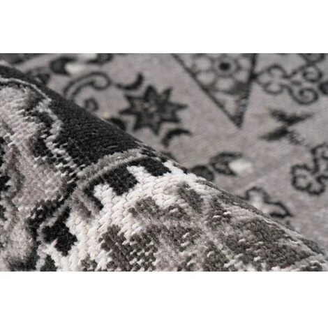 Tapis BOBOCHIC - Tapis Poils Courts STINSON Motif Contemporain - Gris 5 Tapis BOBOCHIC - Tapis Poils Courts STINSON Motif Contemporain - Gris – Image 3