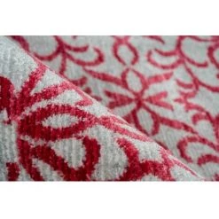 Tapis BOBOCHIC - Tapis Poils Courts FAKIR Motif Vintage - Rouge -BOBOCHIC Soldes 2022 23406510 3
