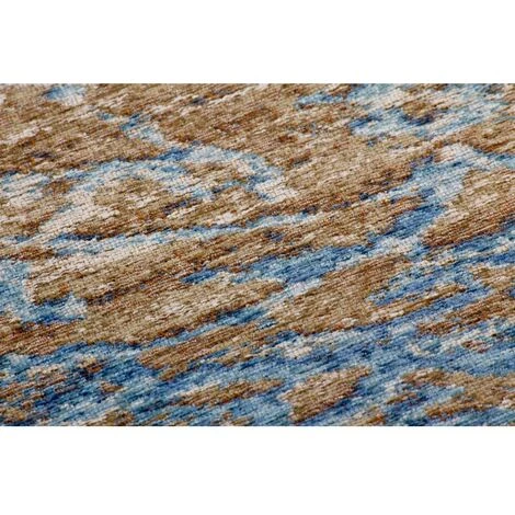 Tapis BOBOCHIC - Tapis Poils Courts SALOMA Motif Contemporain - Bleu 5 Tapis BOBOCHIC - Tapis Poils Courts SALOMA Motif Contemporain - Bleu – Image 3