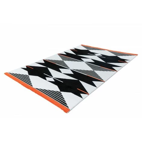 Tapis BOBOCHIC - Tapis Poils Courts OMAN Motif Graphique Multicolore - Multicolore 4 Tapis BOBOCHIC - Tapis Poils Courts OMAN Motif Graphique Multicolore - Multicolore – Image 2