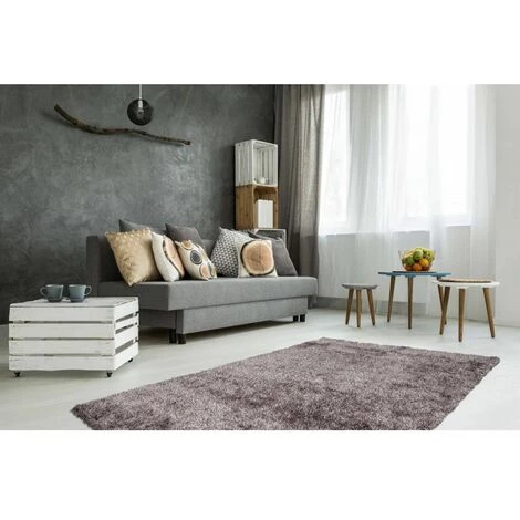 Tapis BOBOCHIC - Tapis Poils Longs MIRENA Uni - Jaune 6 Tapis BOBOCHIC - Tapis Poils Longs MIRENA Uni - Jaune – Image 4