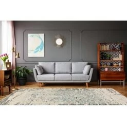 Tapis BOBOCHIC - Tapis Poils Courts SHABBY Motif Contemporain - Gris -BOBOCHIC Soldes 2022 23406699 4