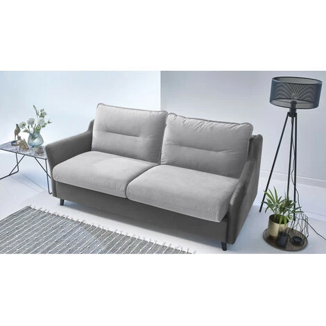 Canapé Lit BOBOCHIC - Canapé Droit Convertible LOFT Ouverture Express Gris Clair & Gris Foncé - Gris Clair & Gris Foncé 7 Canapé Lit BOBOCHIC - Canapé Droit Convertible LOFT Ouverture Express Gris Clair & Gris Foncé - Gris Clair & Gris Foncé – Image 5