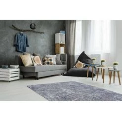 Tapis BOBOCHIC - Tapis Motif Contemporain AKARA - Bleu -BOBOCHIC Soldes 2022 23406788 4