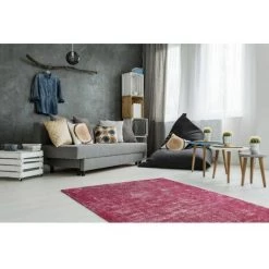 Tapis BOBOCHIC - Tapis Poils Courts NEXT Uni - Rouge -BOBOCHIC Soldes 2022 23406796 4