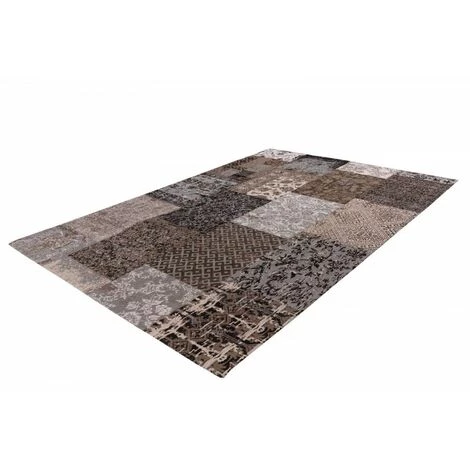 Tapis BOBOCHIC - Tapis Poils Courts RIVKA Motif Contemporain - Marron 4 Tapis BOBOCHIC - Tapis Poils Courts RIVKA Motif Contemporain - Marron – Image 2