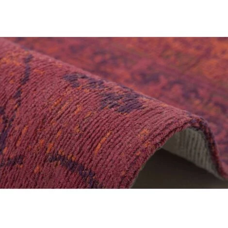 Tapis BOBOCHIC - Tapis Poils Courts RIVKA Motif Contemporain - Rouge 5 Tapis BOBOCHIC - Tapis Poils Courts RIVKA Motif Contemporain - Rouge – Image 3