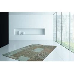 Tapis BOBOCHIC - Tapis Poils Courts RIVKA Motif Contemporain - Bleu -BOBOCHIC Soldes 2022 23406876 4