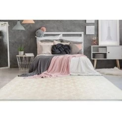 Tapis BOBOCHIC - Tapis Poils Courts PALCIO Motif Berbère - Crème -BOBOCHIC Soldes 2022 23406907 4