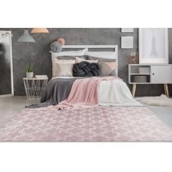 Tapis BOBOCHIC - Tapis Poils Courts PALCIO Motif Berbère - Rose -BOBOCHIC Soldes 2022 23406925 4