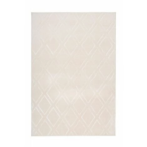 Tapis BOBOCHIC - Tapis Poils Courts RIMINI Motif Berbère - Crème 3 Tapis BOBOCHIC - Tapis Poils Courts RIMINI Motif Berbère - Crème