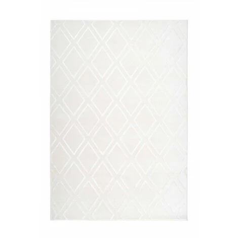 Tapis BOBOCHIC - Tapis Poils Courts RIMINI Motif Berbère - Blanc 3 Tapis BOBOCHIC - Tapis Poils Courts RIMINI Motif Berbère - Blanc