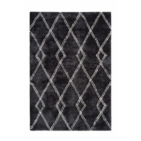 Tapis BOBOCHIC - Tapis Style Berbère DIAMENT Motifs En Losange - Gris 3 Tapis BOBOCHIC - Tapis Style Berbère DIAMENT Motifs En Losange - Gris