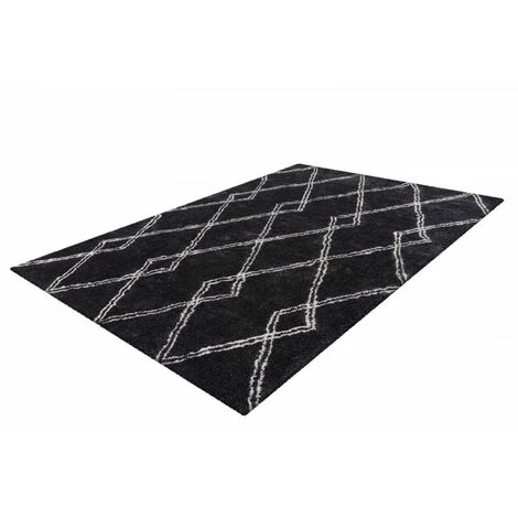Tapis BOBOCHIC - Tapis Style Berbère DIAMENT Motifs En Losange - Gris 4 Tapis BOBOCHIC - Tapis Style Berbère DIAMENT Motifs En Losange - Gris – Image 2