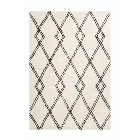 Tapis BOBOCHIC - Tapis Style Berbère DIAMENT Motifs En Losange - Crème 3 Tapis BOBOCHIC - Tapis Style Berbère DIAMENT Motifs En Losange - Crème