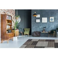 Tapis BOBOCHIC - Tapis Poils Courts EASY Motif Contemporain - Gris -BOBOCHIC Soldes 2022 23407098 4