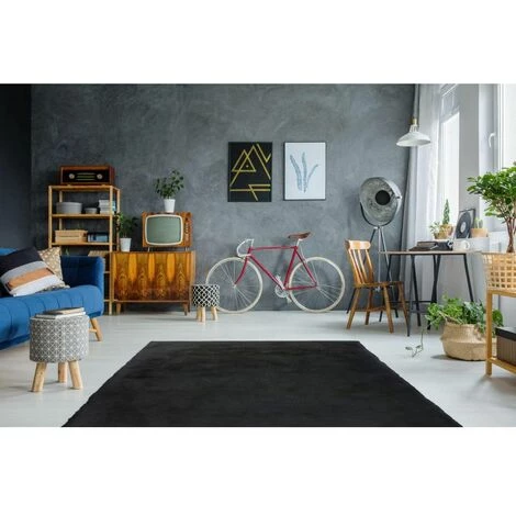 Tapis BOBOCHIC - Tapis Poils Longs TIAGO Uni - Gris 6 Tapis BOBOCHIC - Tapis Poils Longs TIAGO Uni - Gris – Image 4