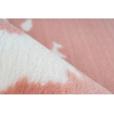 Tapis BOBOCHIC - Tapis Poils Courts ZORI Motif Animal - Rose 5 Tapis BOBOCHIC - Tapis Poils Courts ZORI Motif Animal - Rose – Image 3