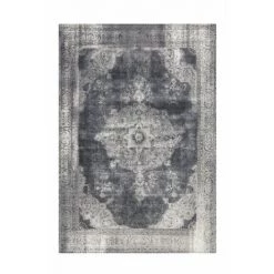 Tapis BOBOCHIC - Tapis Poils Courts YAEL Motif Berbère - Gris
