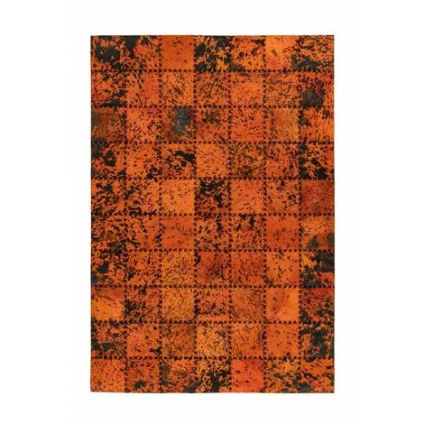 Tapis BOBOCHIC - Tapis Poils Courts OTAWA Motif Animal - Orange 3 Tapis BOBOCHIC - Tapis Poils Courts OTAWA Motif Animal - Orange