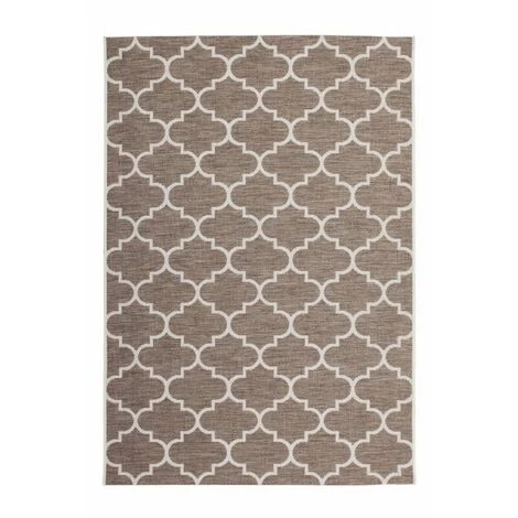 Tapis D'extérieur BOBOCHIC - Tapis D'extérieur ROMON Gris Motif Graphique - Beige 3 Tapis D'extérieur BOBOCHIC - Tapis D'extérieur ROMON Gris Motif Graphique - Beige