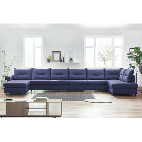 Canapé Panoramique Convertible BOBOCHIC - Canapé Panoramique XXXXL Convertible SINKI Angle Gauche Bleu Marine - Bleu Marine 3 Canapé Panoramique Convertible BOBOCHIC - Canapé Panoramique XXXXL Convertible SINKI Angle Gauche Bleu Marine - Bleu Marine