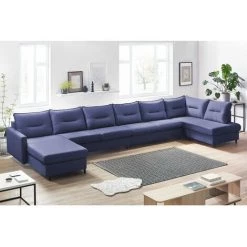 Canapé Panoramique Convertible BOBOCHIC - Canapé Panoramique XXXXL Convertible SINKI Angle Gauche Bleu Marine - Bleu Marine 9 Canapé Panoramique Convertible BOBOCHIC - Canapé Panoramique XXXXL Convertible SINKI Angle Gauche Bleu Marine - Bleu Marine -BOBOCHIC Soldes 2022 23408077 3