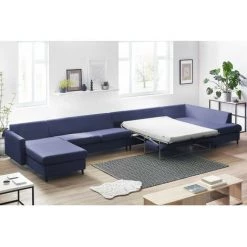 Canapé Panoramique Convertible BOBOCHIC - Canapé Panoramique XXXXL Convertible SINKI Angle Gauche Bleu Marine - Bleu Marine 10 Canapé Panoramique Convertible BOBOCHIC - Canapé Panoramique XXXXL Convertible SINKI Angle Gauche Bleu Marine - Bleu Marine -BOBOCHIC Soldes 2022 23408077 4