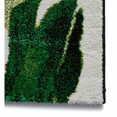 Tapis BOBOCHIC - Tapis Poils Courts TROPIQUE Motif Feuilles 80x150 Vert - Vert 6 Tapis BOBOCHIC - Tapis Poils Courts TROPIQUE Motif Feuilles 80x150 Vert - Vert â Image 4