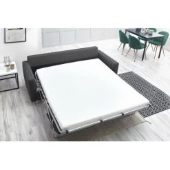 Canapé Lit BOBOCHIC - Canapé Droit Convertible SINKI Gris Clair & Gris Foncé - Gris Clair & Gris Foncé -BOBOCHIC Soldes 2022 23409063 5